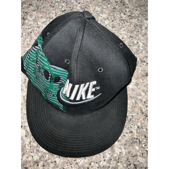 Vintage Nike Skull Embroidered Swoosh Fitted Hat One Size - Picture 2 of 7